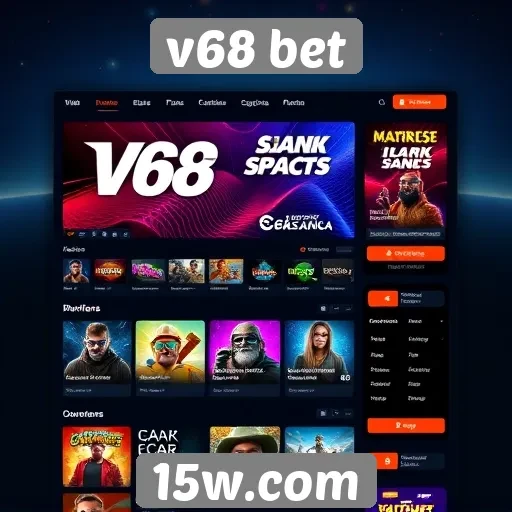Interface do usuário no site v68 bet é intuitiva